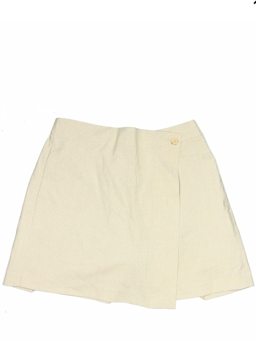 NWT Uniqlo Cream Mini Skort with Side Button